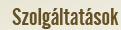 Szolgáltatásaink