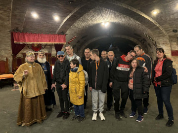 Kis csapatunk a Királlyal és a Királynéval