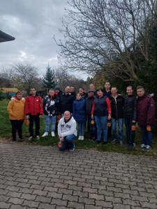 Csoportkép a felvonulás előtt