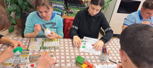 A húsvétra hangoló foglalkozás pillanatai