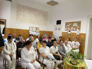 A köszöntésen részt vett dolgozók