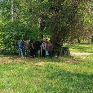 Csoportkép a pápai Várkertben