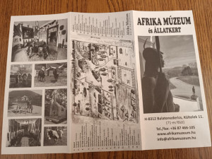 Szórólap az Afrika Múzeumból