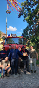 A Raposkai Önkéntes Tűzoltó Egyesület tagjai