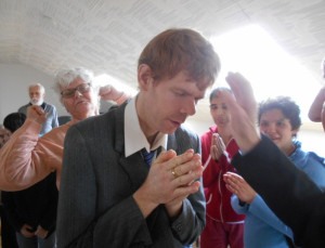 A képen a hittan egy pillanata látható