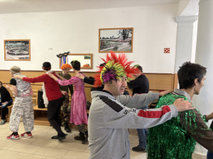 Vonatoztak a lakók a farsangon