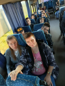 Úton a busszal Pápa felé