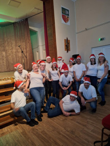 Csoportkép a Mikulással