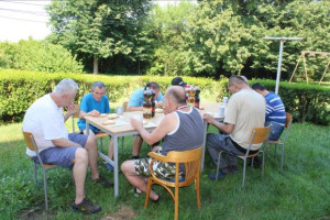 A munka után, összeültünk elfogyasztani munkánk gyümölcsét