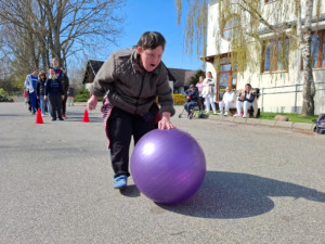 A sportvetélkedő egyik ügyességi feladata