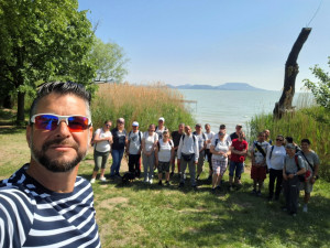 Csoportkép a Soós öbölben