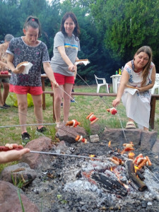 Grillezés közben